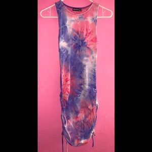 Pink and purple dress